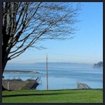 View of Puget Sound from Everett, WA.