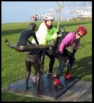 Kirkland Waterfront Sculpture - Leap Frog.