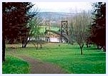 Walking Bridge over Snoqualmie River 
at McDonald Park in Carnation.